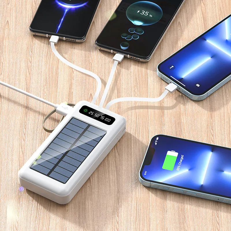 High Performance Powerbank 30000mAh Emergency Mobile Solar Power Bank Charger with Factory Price