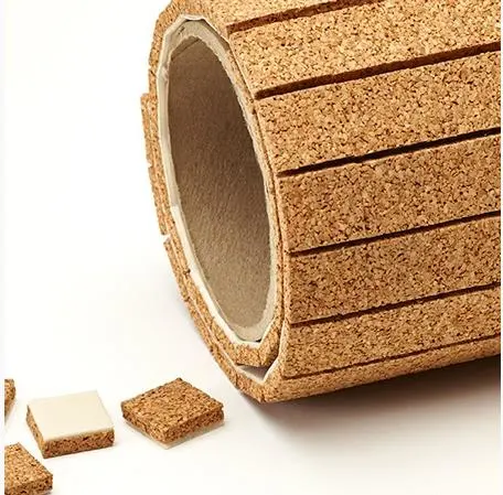 18*18*3+1mm Glass Protecting Static Cork Pads with Cling Foam Buttons Cork Protection Separator Pads