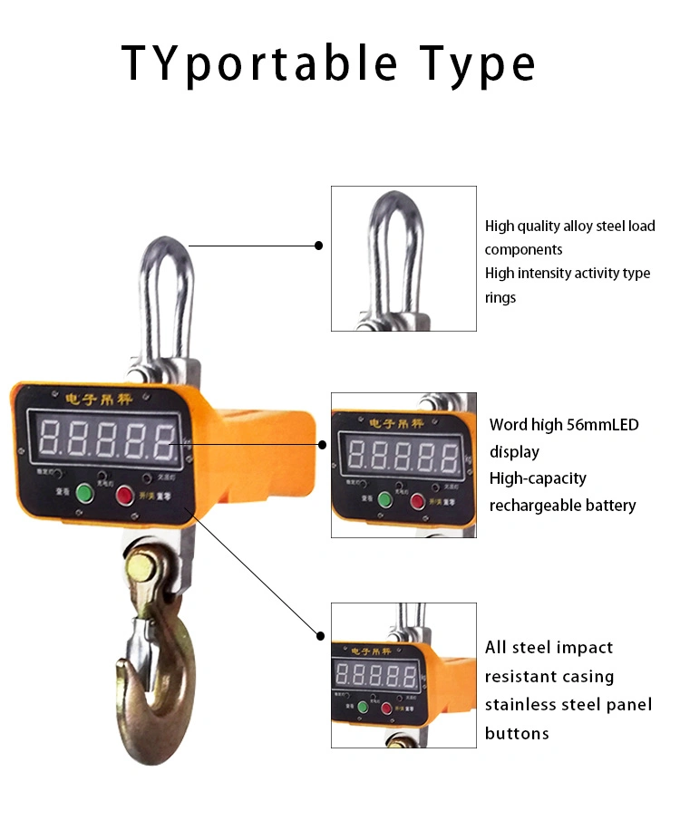 1t-10 Ton Digital Weighing Crane Scale