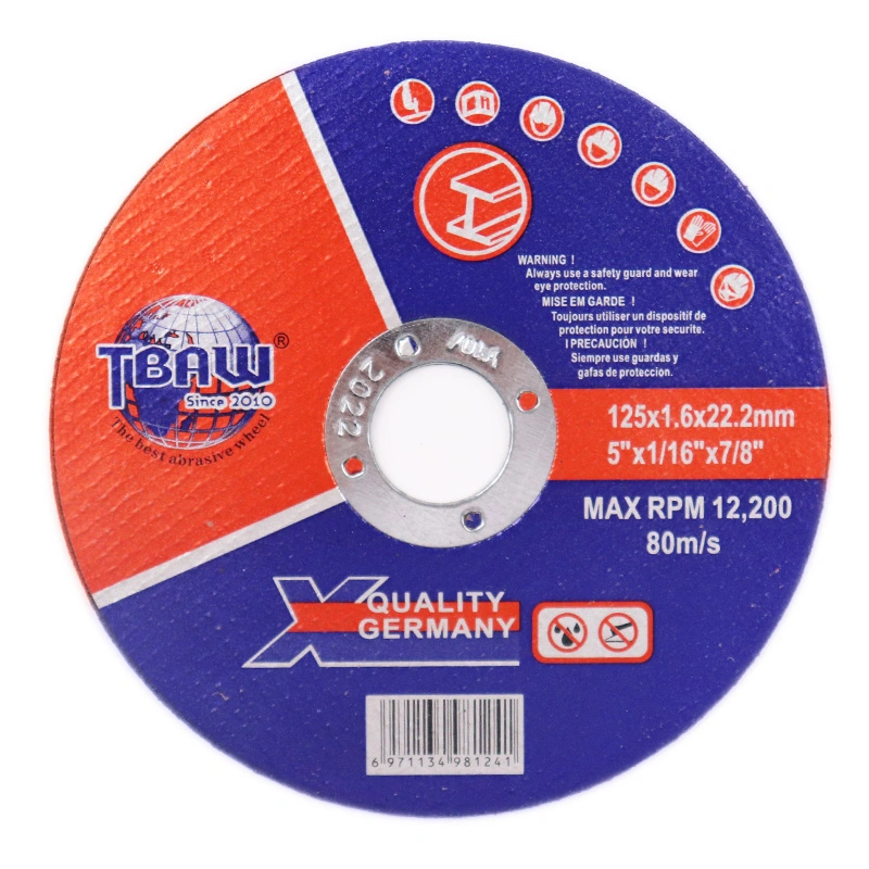 5 Inch 125*1.6*22mm Cutting Discs Grinder Branca Wheel Cutting Disc for Metal