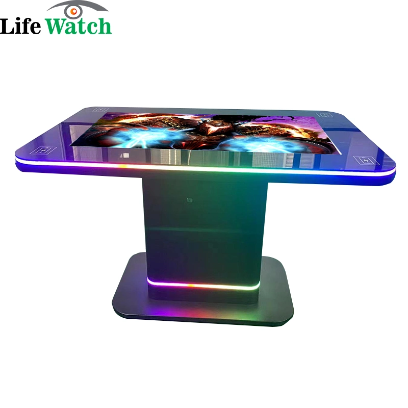 49-Pantalla multitáctil Smart Table Interactive Mesa De Café La pantalla de información para el entretenimiento familiar