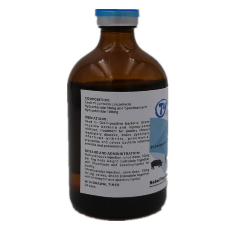 Hebei Tianyuan Veterinary Medicine Animal Drug Lincomycin Spectinomycin Injection for Animal, Horse, Sheep, Pig, Camel, Chicken Livestock