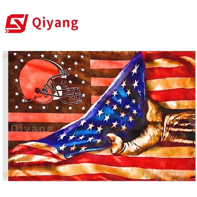 Custom Made 3X5 Polyester Single Sided Widely Used Hot Sale Rts 2022 NFL Custom Sport Football Team Flag Banner