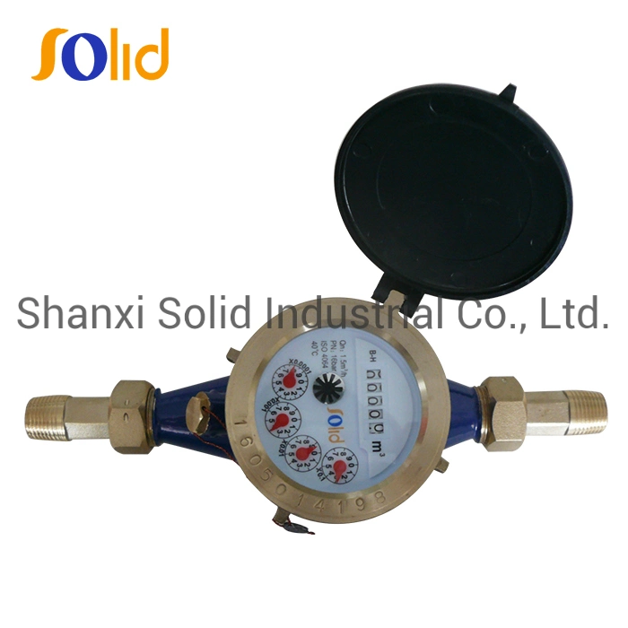 ISO 4064 Class B 15mm-50mm Multi Jet Dry Type Smart Brass Cold Water Meter