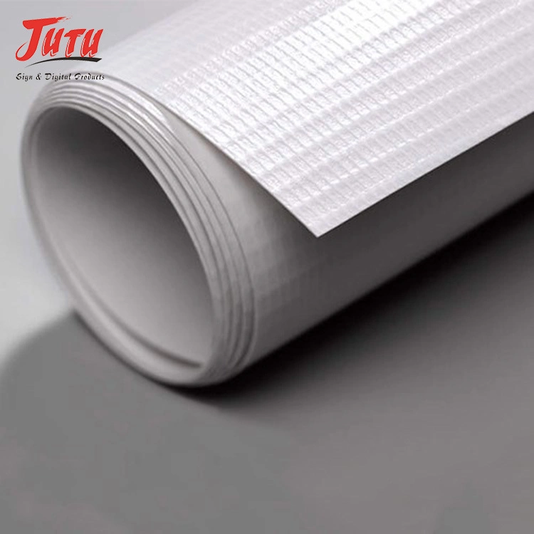 Jutu ISO9001-2000 Certificate 50m Standard Roll Length Laminated PVC Flex for Wide Format Digital Printing