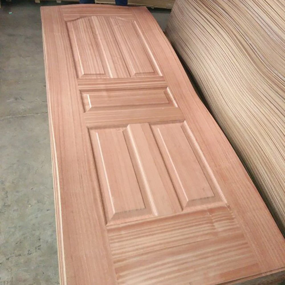 Natural Wood Veneers Ash Sapeli Oak Veneer Lamintated HDF Door Skin