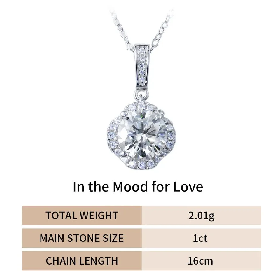 Xingyue Factory Price Custom 925 Silver Flower Cross Necklace Vvs Moissanite Diamond Pendants & Charms for Jewelry Making