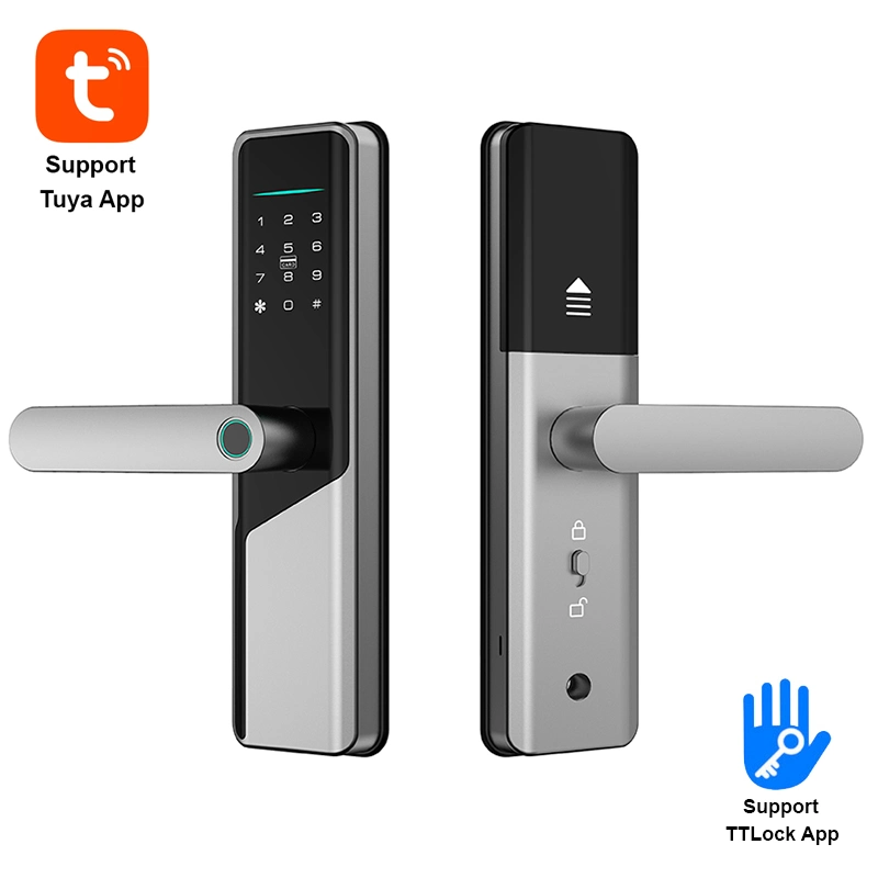 Tuya WiFi Smart Lock Ttlock Bluetooth Smart Door Lock Passcode Keyless Door Lock for Airbnb Rental Apartment and Condominium

Serrure intelligente Tuya WiFi Ttlock Bluetooth Serrure de porte intelligente sans clé avec code d'accès pour location Airbnb et appartement en copropriété.