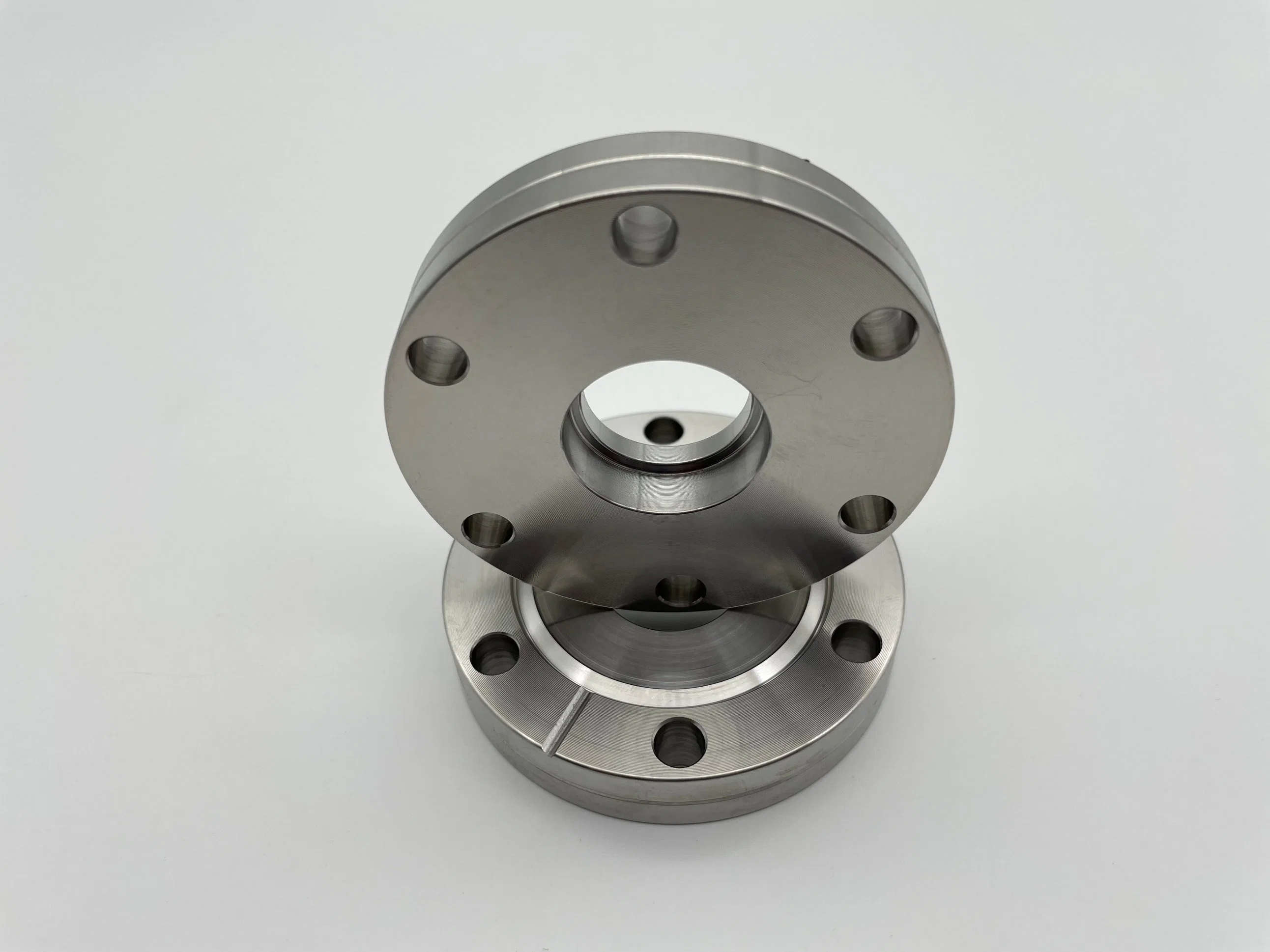 Customized Uhv Flange Stainless Steel Flange Cast Flanges CF Bored Flange with Threaded Holes