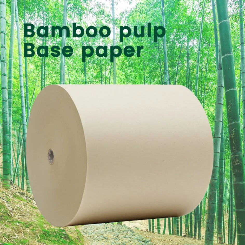 Naturaleza, color blanco 100% de la pulpa de bambú el bambú rollo Jumbo grande servilletas/tejido Facial/papel higiénico o un pañuelo de papel