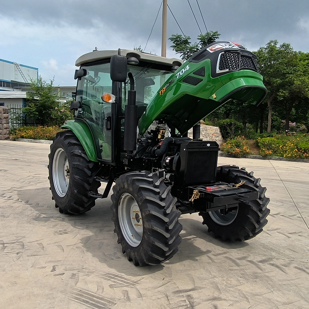 China 70HP 4 4 Agriculture Tractor Price List 4WD Farm Function Uses Four Wheel Tractor Large Farm