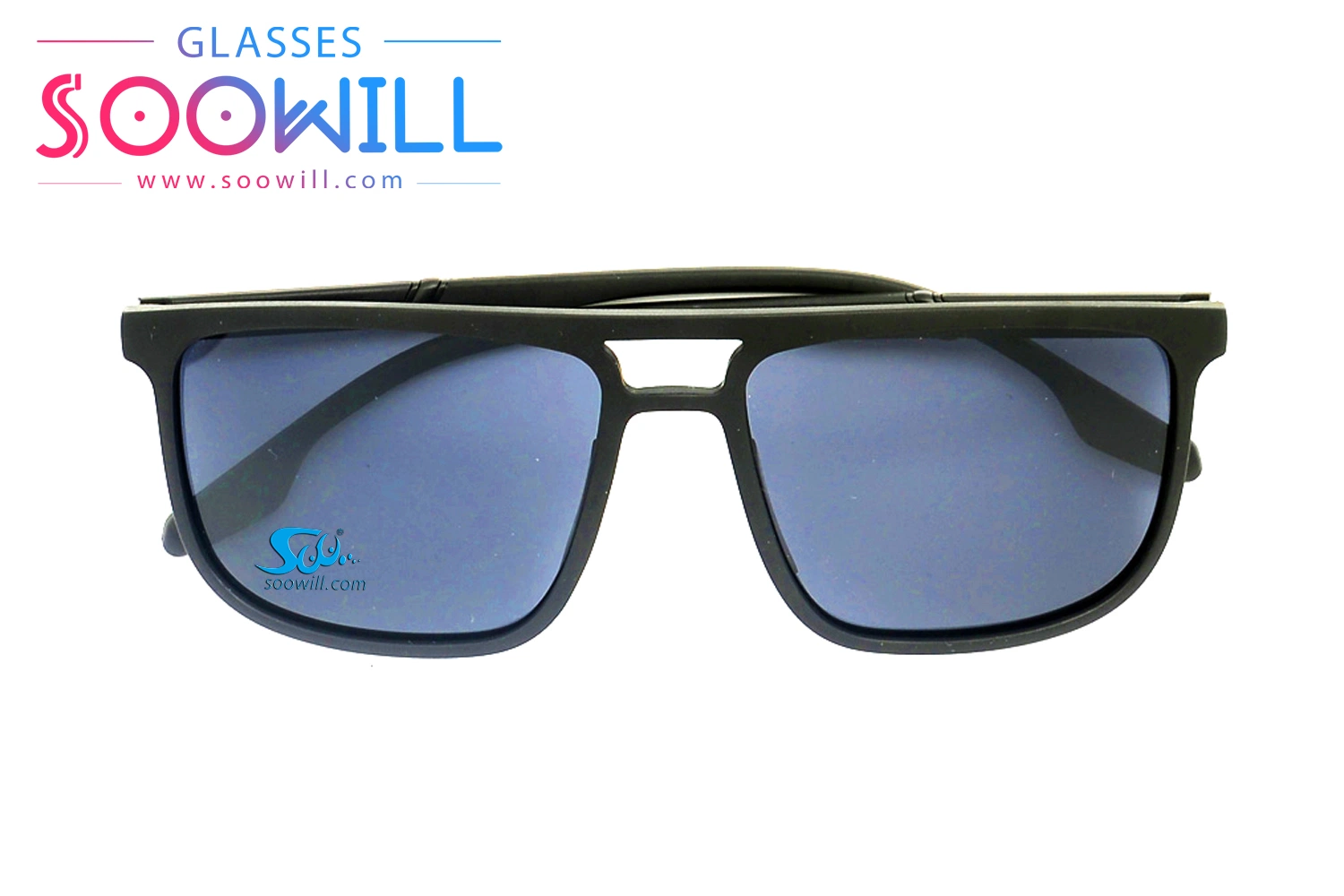 Polarisierte treibende UV400 Sonnenbrille rechteckige Vintage TR90 Sonnenbrillen