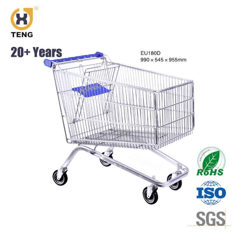 China Products/Suppliers Supermarket Retail Store Comvenient Shopping Trolley with Soft Baby Seat