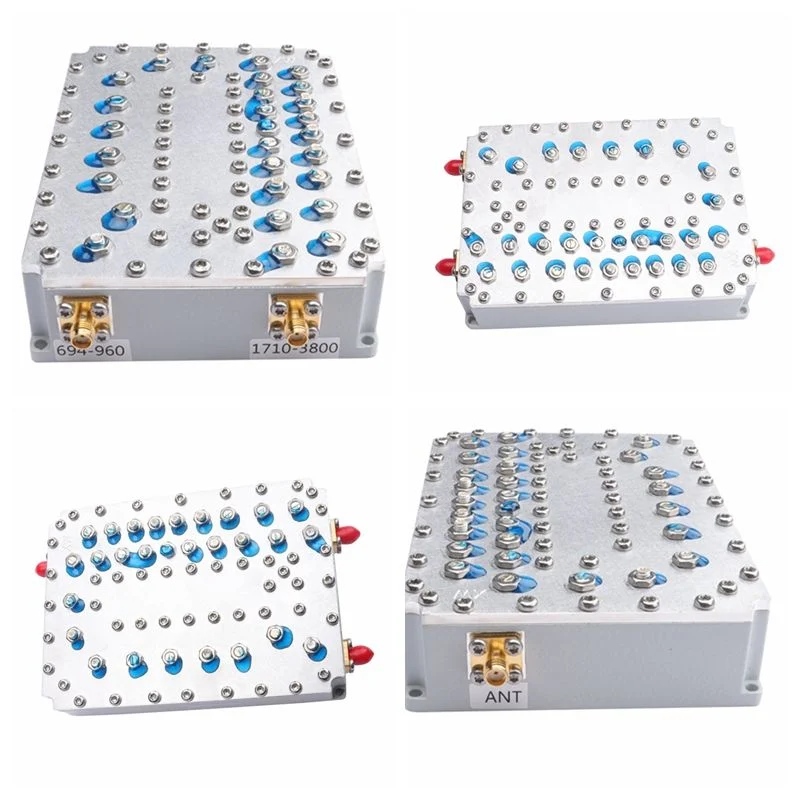 Utilização interior 5g 694-960MHz de freqüência 1710-3800MHz cavidade SMA Diplexer Combinador de RF