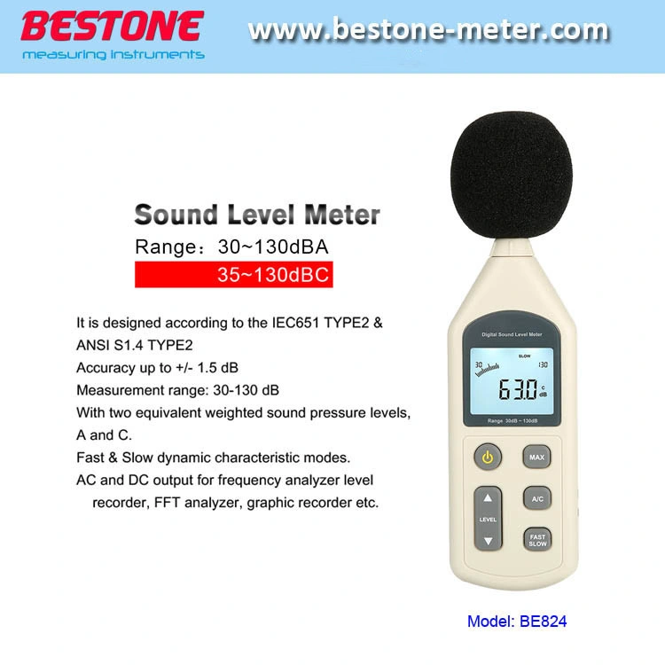 Sound Level Meter, Noise Meter Be824