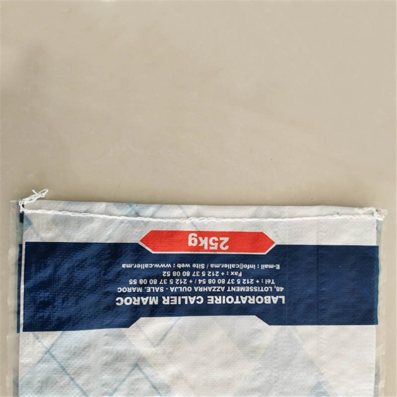 Big Block Bottom Plastic Woven Braided Polypropylene PP Woven Fabric 25 Kg Bags