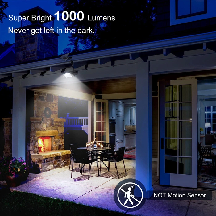 1000 lumens 48 LED luzes solares exteriores luz LED solar Luz do anoitecer ao amanhecer com bateria de 5500 mAh