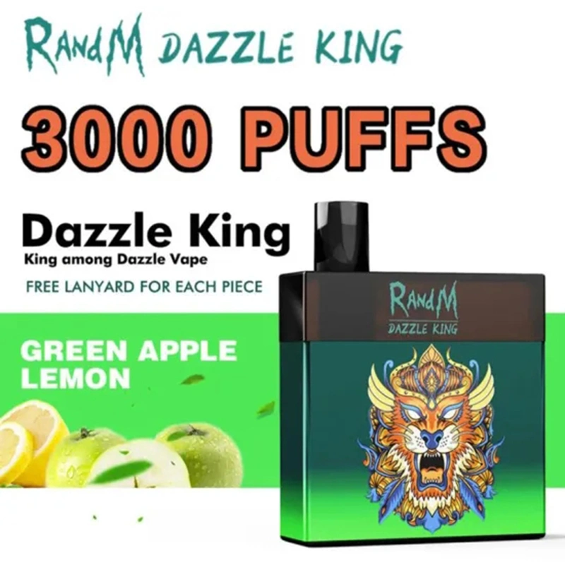 Disposable Smoking Pod R and M Dazzle King 3000 Puffs Device Liquid Puff Plus E Cigarette