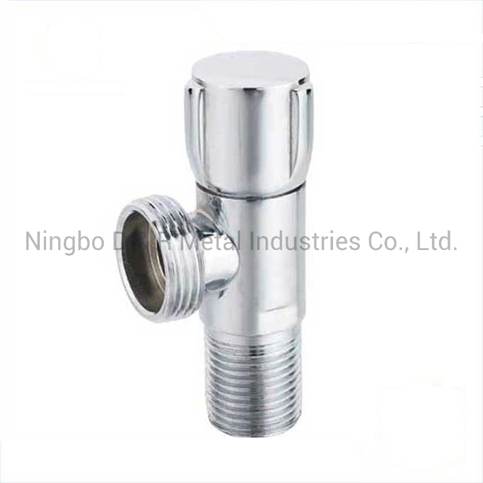 Polish and Chrome Plated Zinc Alloy Handle Brass Angle Valve