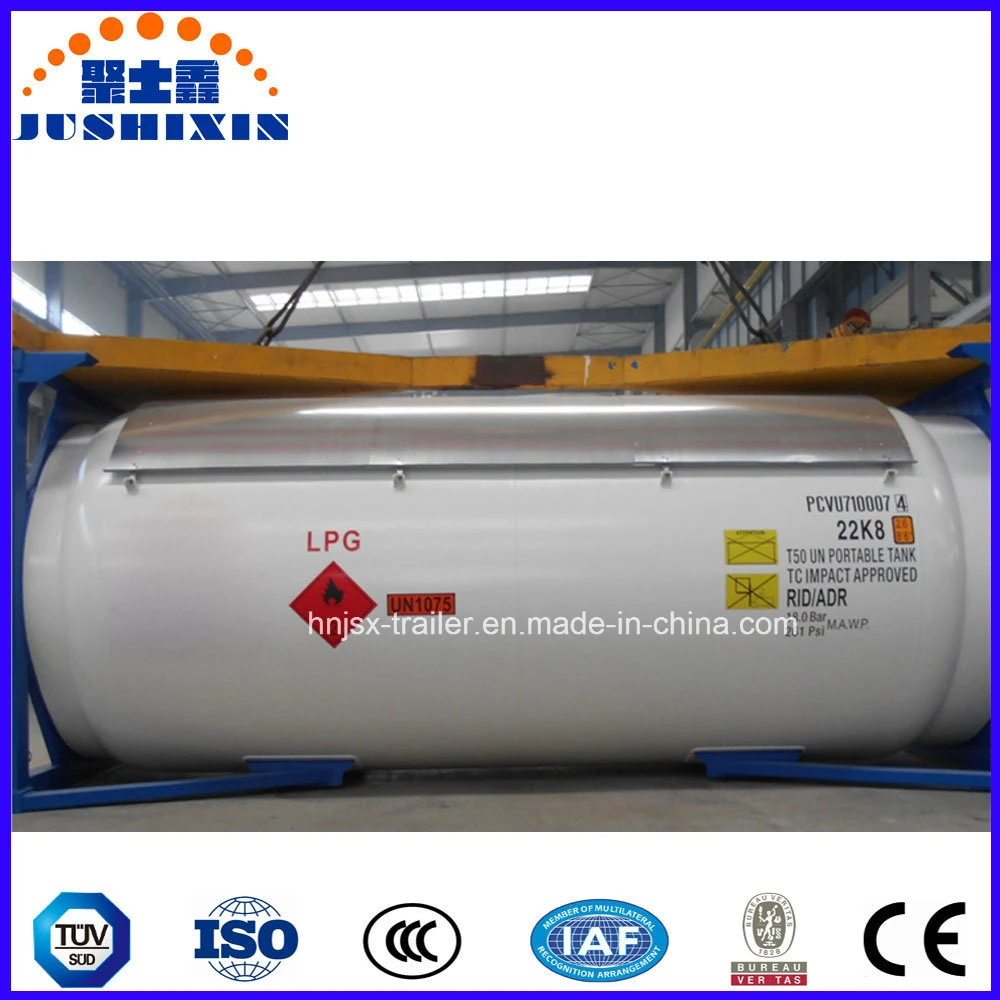 30tons Carbon Steel Material&Low Pressure LPG Gas Tank Container with Csc