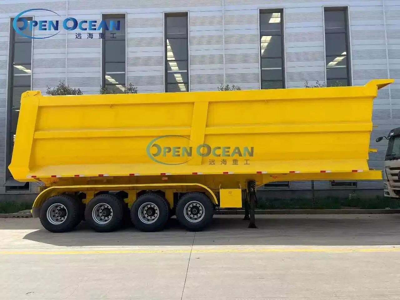 New Hot Sale High quality/High cost performance 3 Axle 60 Ton 80 Ton 100 Ton Tipper Rear Dump Trailer Truck for Sale