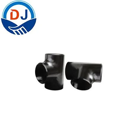 Seamless Round Carbon Steel Black Mild Pipe Fitting Seamless Equal Tee