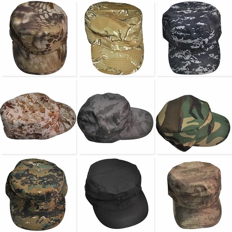 Estilo militar Camouflage Boné Multicam Camo Pac Camo Personalizado Tampa táctico