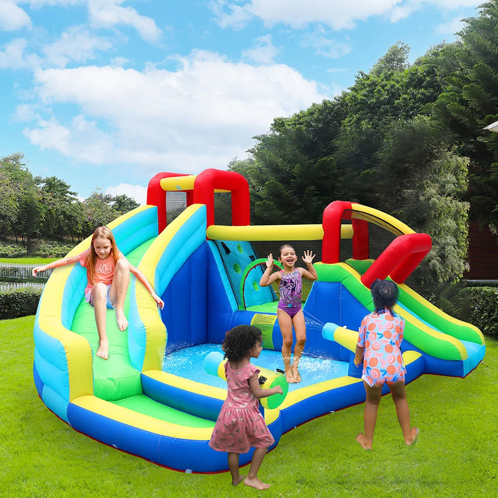 Outdoor Commercial Inflatable Air Jumping Castle Inflatable, Shark with Moving Mouth Bounry Castle Inflatable China for Kids