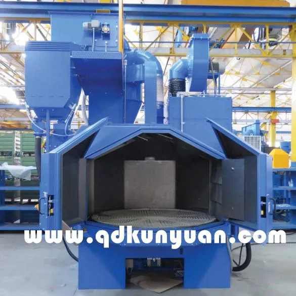 Rotary Table Shot Blast Machine for Aluminum Parts Steel Structural Parts Surface Cleaning