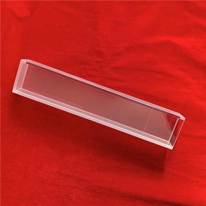 Grande taille haute pureté deux côtés transparent Personnaliser transparent optique Cuvette en verre de quartz UV Cell