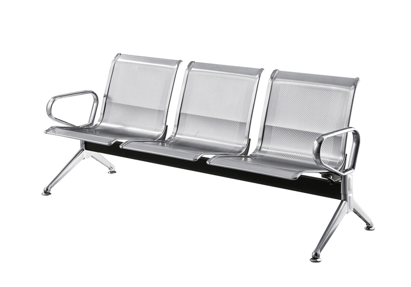 China Manufacturer of Stainless Steel 3 Seater Airport Waiting Chair