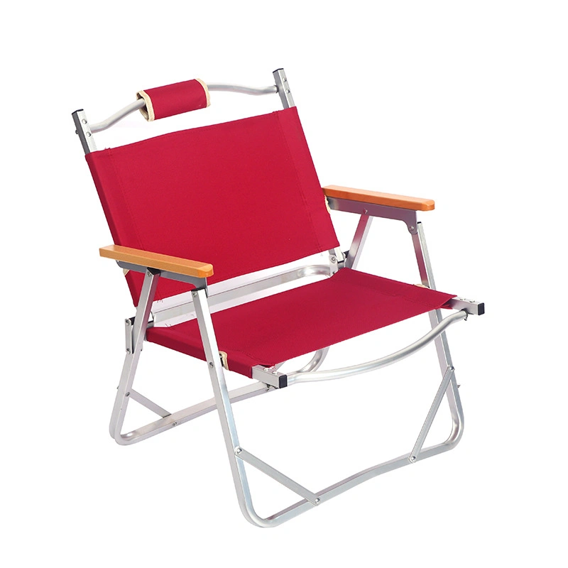 Outdoor Fishing Chair Folding Aluminum Tube Chair Portable Folding Chair Multifunctional Leisure Back Chair BBQ Chair