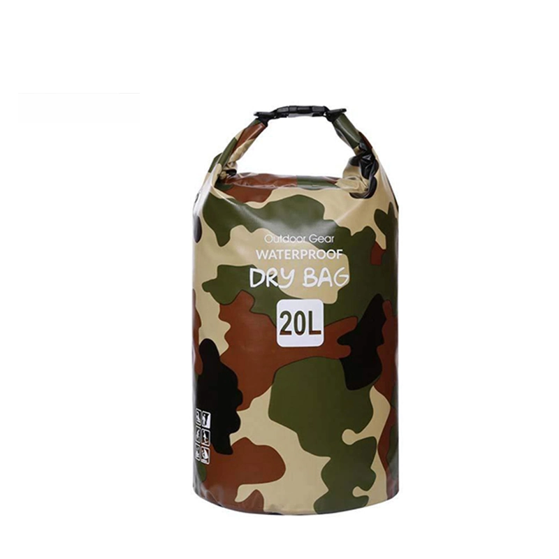 Roll Top Military Camo Backpack Sack Camouflage Waterproof Dry Bag