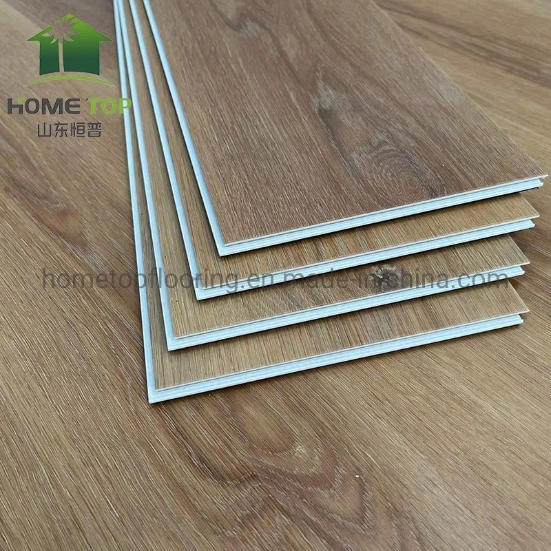 Hot Sale Vinyl Click Flooring Manufacturer 100% Waterproof Wood Grain Rigid Core Wooden Design Waterproof Click Spc PVC Plastic Vinyl Flooring