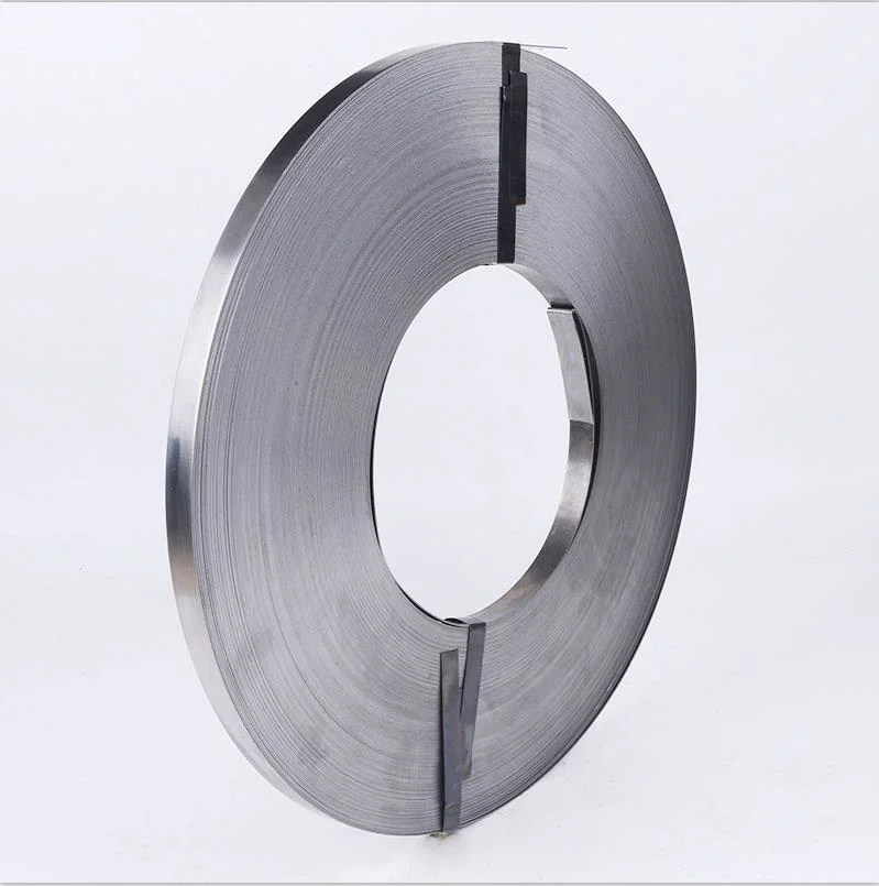 0.9*19mm Q235 Machine Packing White Steel Strapping