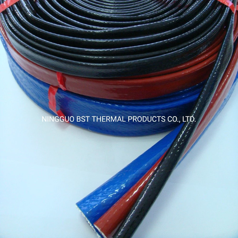 Fuel Line Oil Rubber Hose High Temperature Insulation Products Thermal Fire Armor Silicone Coated Fiberglass Fire Sleeving Protective Heat Shield Sleeve