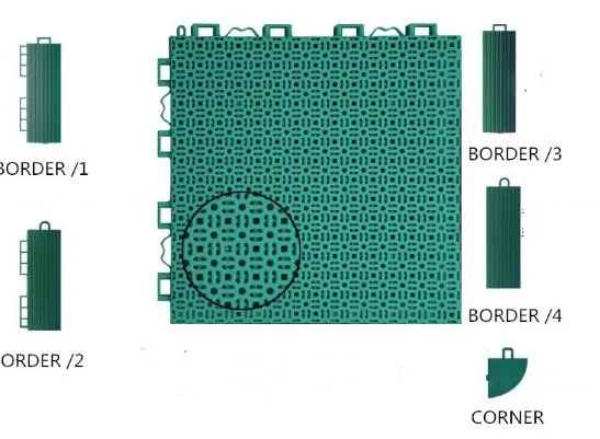 Outdoor PP Flooring, Kindergarten Ground, Runway Ground, Plastic Tile, Flooring for Washing Car