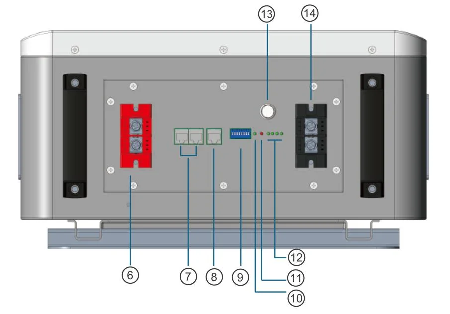 51.2V Series Wall Mounted LiFePO4 Battery Unit Household Energy Storage System