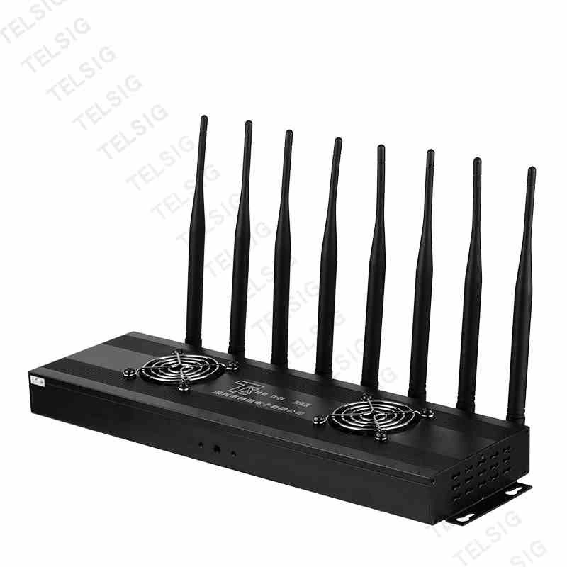 (TX-Y8) Mobile Phone Jammer with Power 18W Cell Phone Desktop Signal Jammer with 8 Antenna