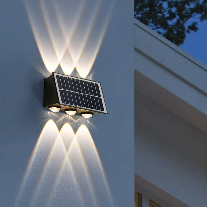 Outdoor Garten Solar Lights Wasserdichte Wandlampe nach oben nach unten im Freien Licht