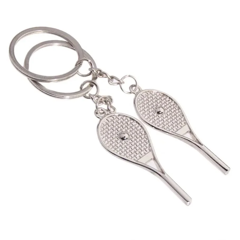 OEM Stainless Steel Tennis Ball Keychain