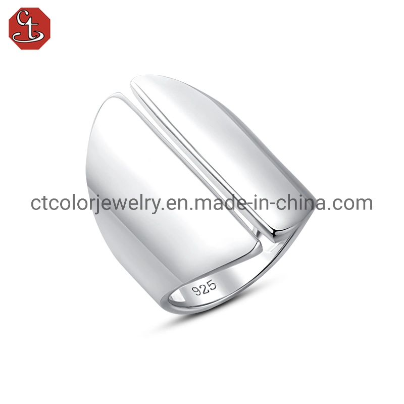 Fashion Jewelry Custom Open Rings Sterling Silver Rings Women Gift Jewelry