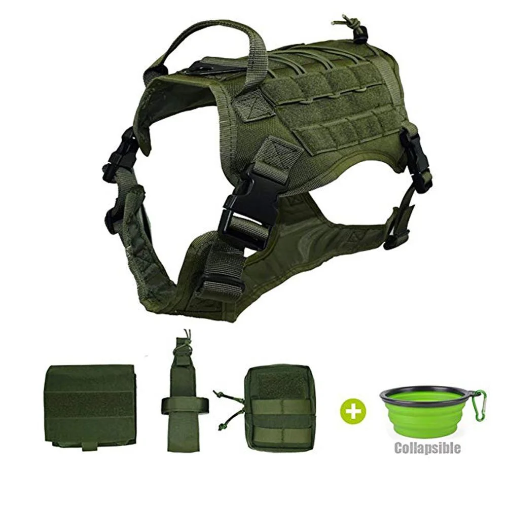 Venda por grosso ajustável personalizada táctico Chicote Pet Estilo Militar Chicote de cães