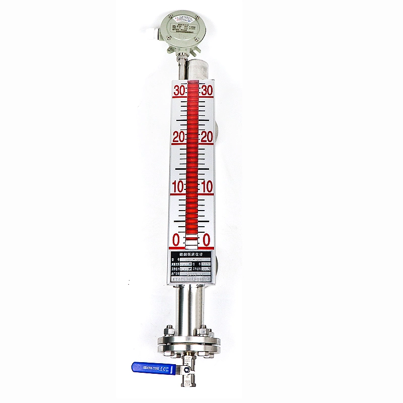 High Temperature 0-350c Magnetic Float Level Sensor 1200mm Marine Oil Level Meter