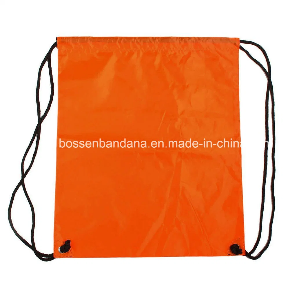 OEM Customized Print Polyester Nylon Folding Drawstring Sports Gymsac Kids School Bag Manufacturer