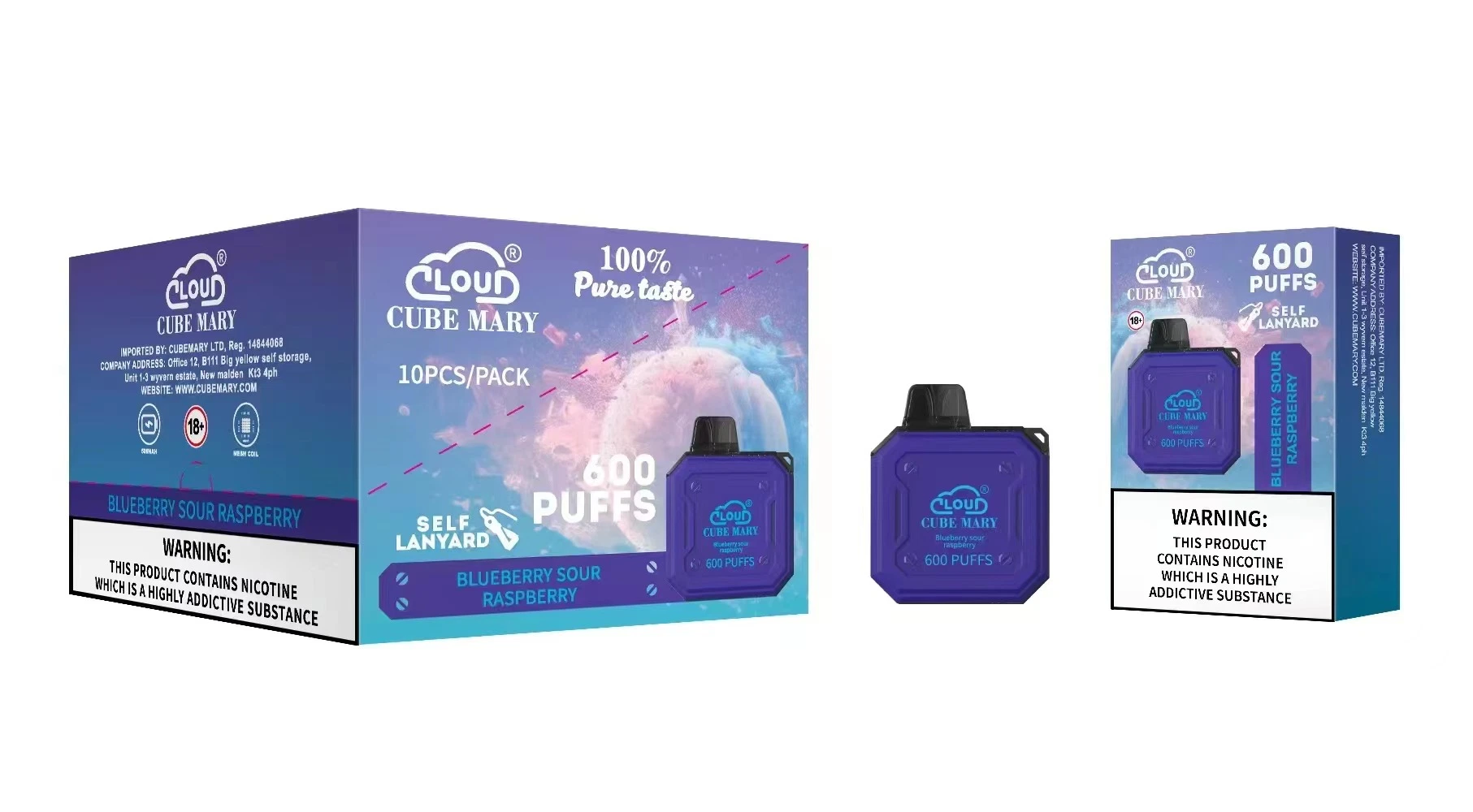 Nube de cristal original 600 inhalaciones de Vape desechables por mayor