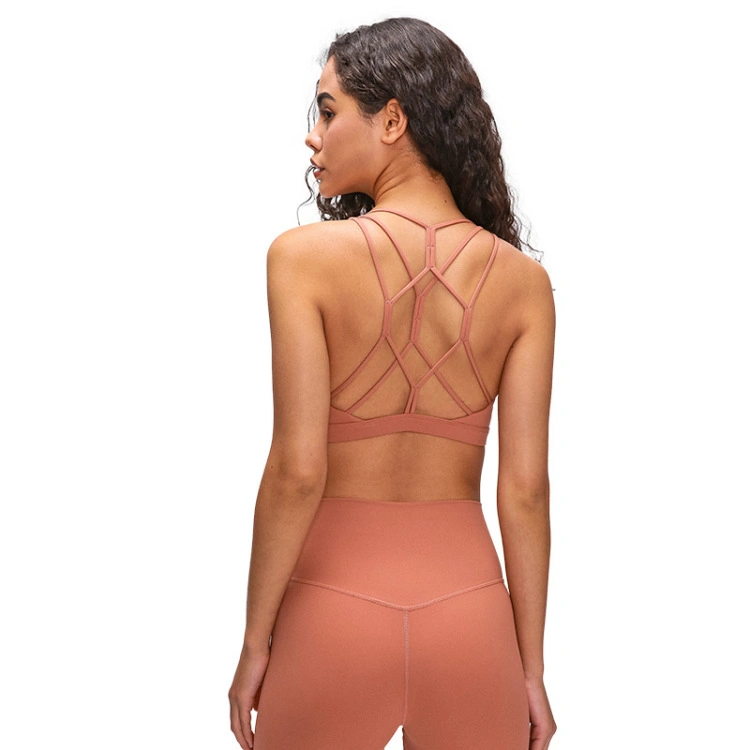 Sujetador deportivo de fitness para mujer Yoga Sportswear Ropa de gimnasio acolchada sin costuras Ropa interior para mujer