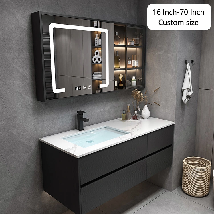 Wash Basin Bathroom Vanity with Lights Antifrog Smart Mirror Function