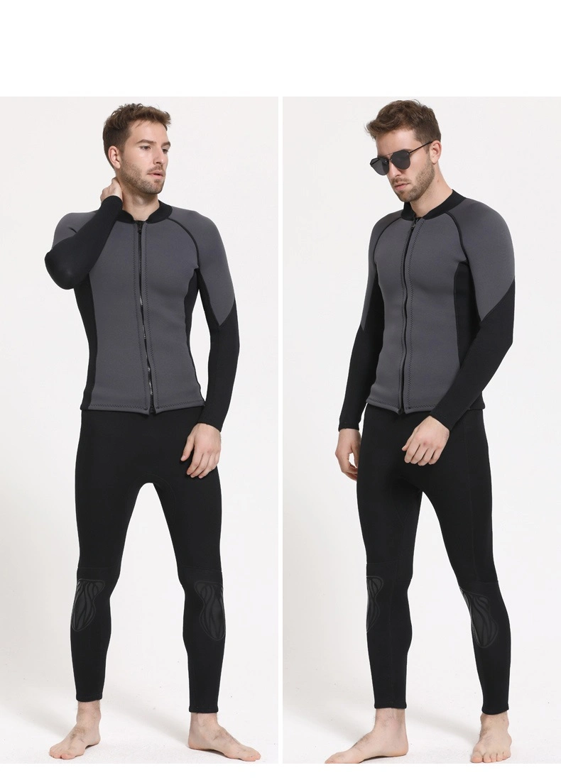 1252# New Style 3mm Keep Warm Sportswear Front Zip Diving Suit Wetsuit for Diving