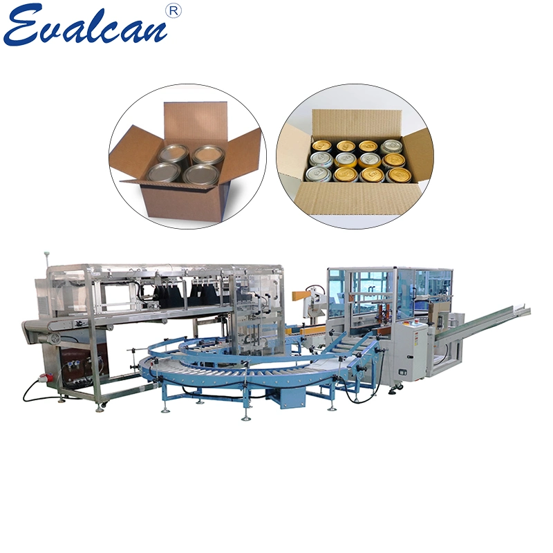 Direct Sale Tins Carton Packing Machine for Barrel Ice Cream Bottle Beverage